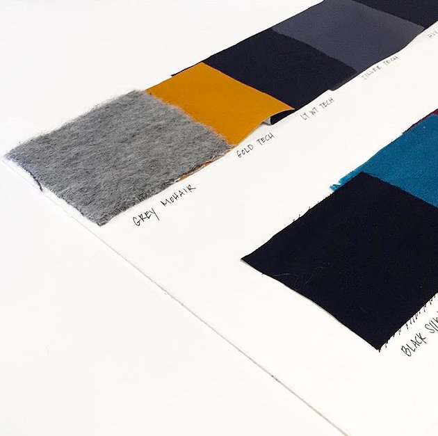 Loved the mix of fabric texture and color story for the Archetexture collection! Can't wait to see it all on the runway!