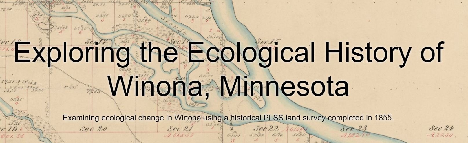 EXPLORING THE ECOLOGICAL HISTORY OF WINONA, MINNESOTA