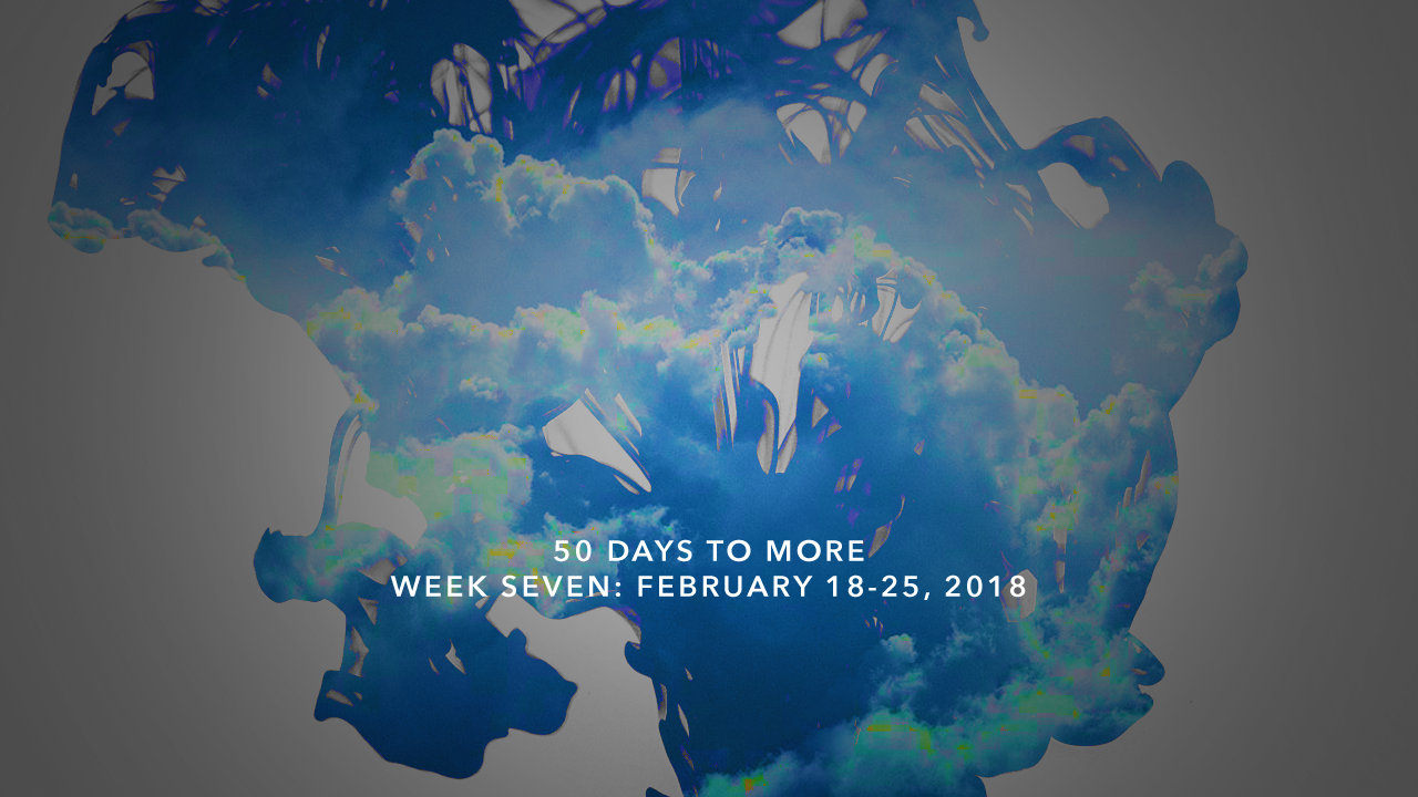 50 Days to More: Day Forty-Three