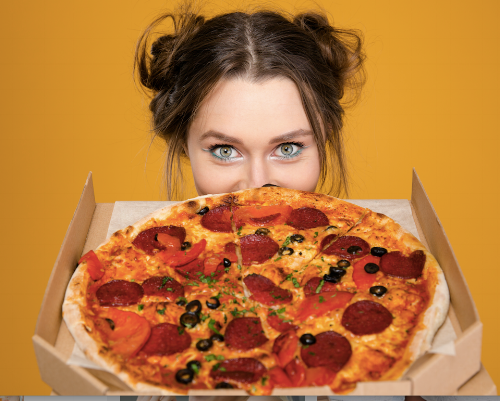 Woman with Pizza Blog Runs with Chocolat.png