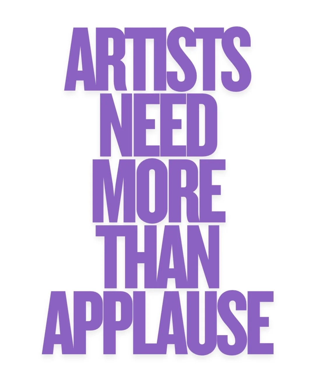 a reminder: ✅✅✅

artists need more than applause. 👏🏾

they need resources.
they need visibility.
they need opportunities.
they need people who understand the value of their work.

and yes, they need to be PAID.

that&rsquo;s the conversation. that&