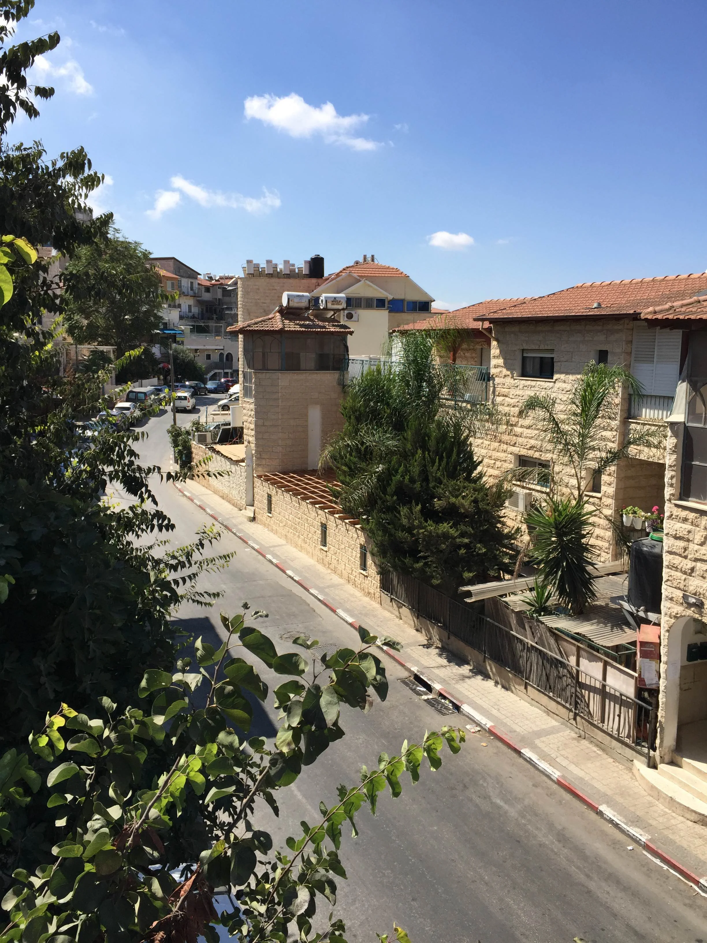  A view from outside the Rabbi Amichai's office in Tsfat