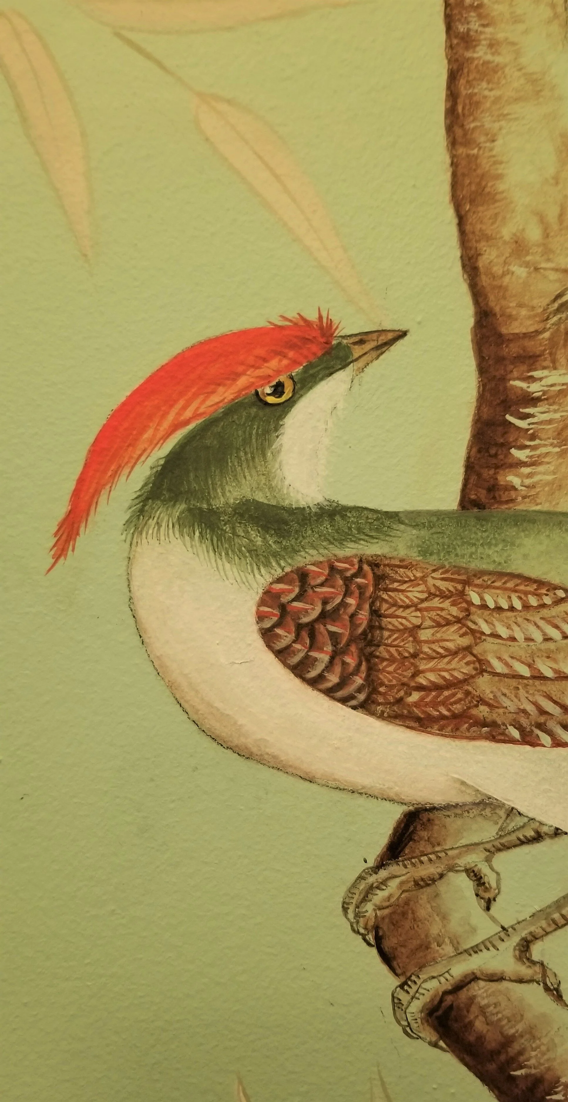 Gramercy Powder Room Turned Red Combed Bird Tight Shot.jpg