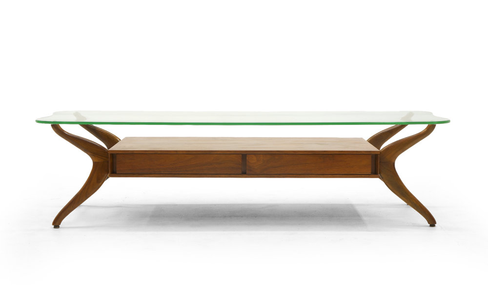 Sculptural Coffee Table And Two End Tables In The Style Of Vladimir Kagan Retro Inferno Sculptural Coffee Table And Two End, Vladimir Kagan Sculpted Coffee Table