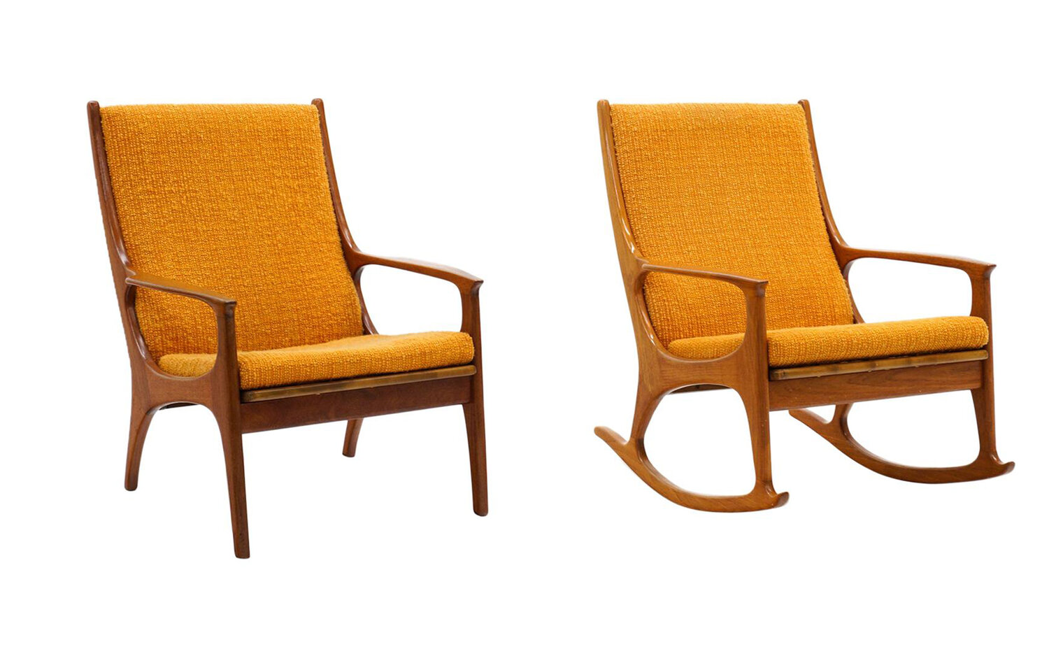 Pair of Danish High Lounge Chairs — RETRO INFERNO