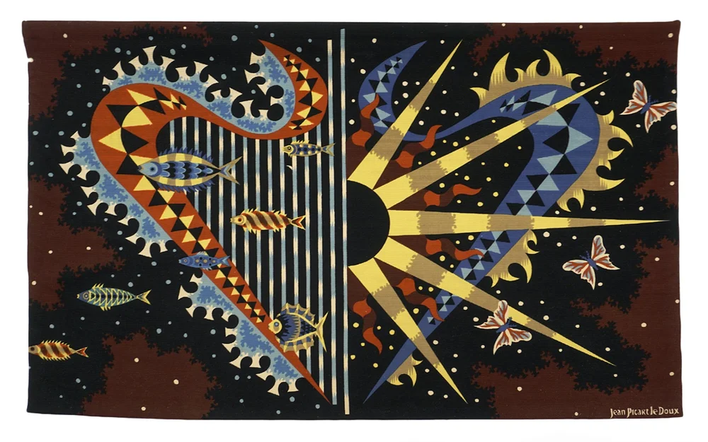 Horizon Marine Tapestry by Jean Picart Le Doux, Signed, Great Condition —  RETRO INFERNO