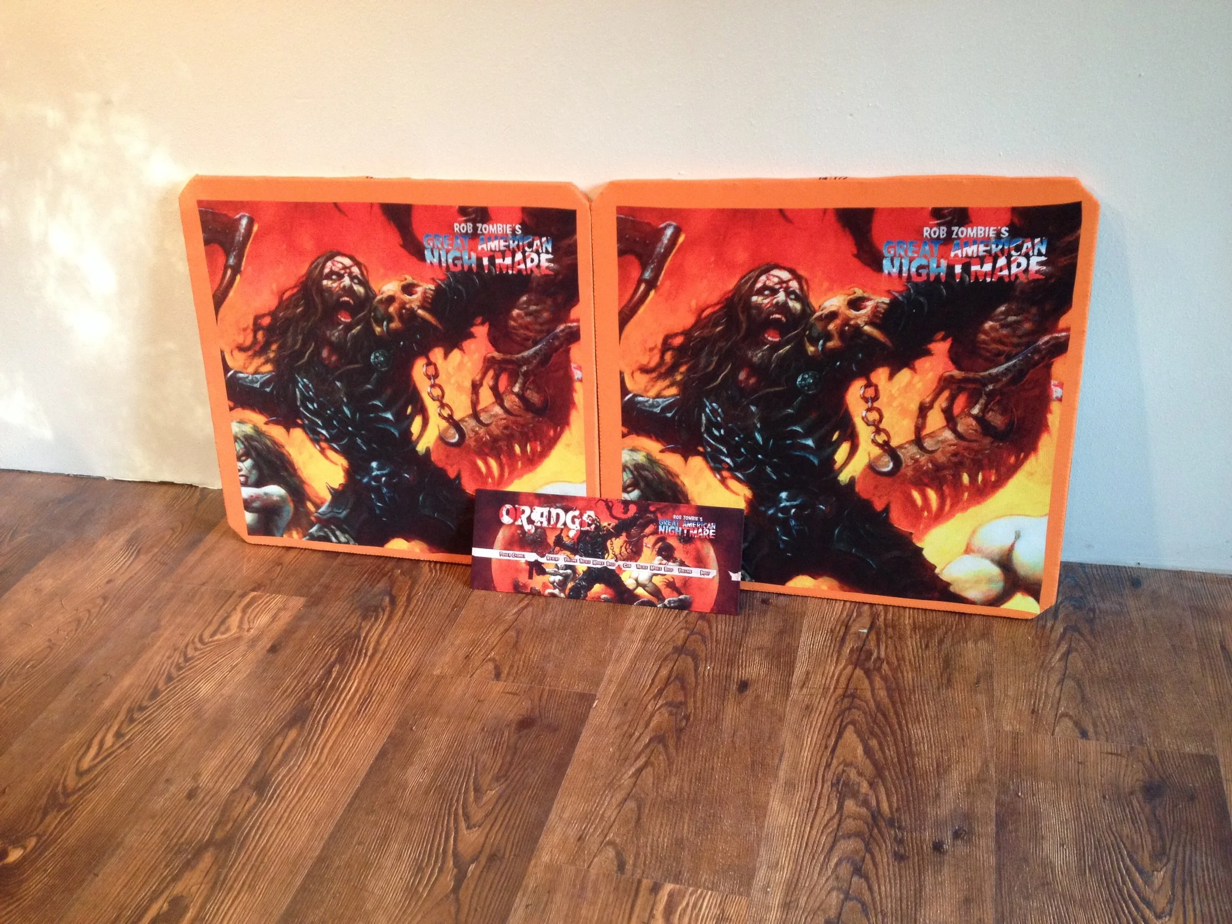 Orange 412 Custom Grill Cloth | Rob Zombie