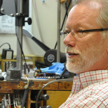 Brad Mathews; Owner and Master Goldsmith for over 35 years.