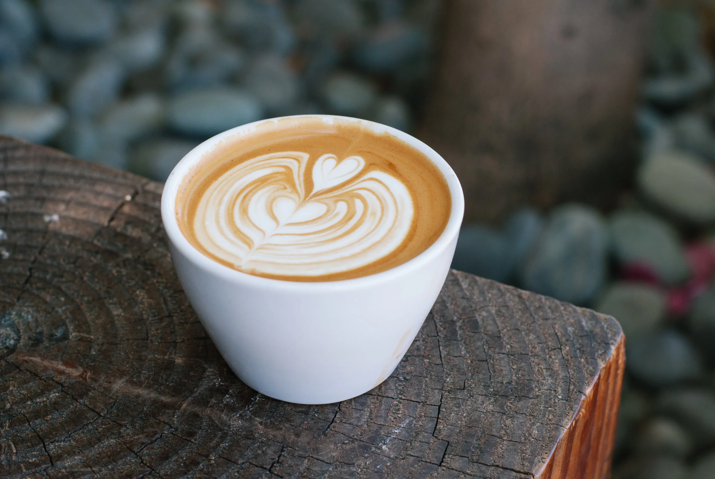 Cappuccino at Blacktop Coffee, Arts District, Los Angeles