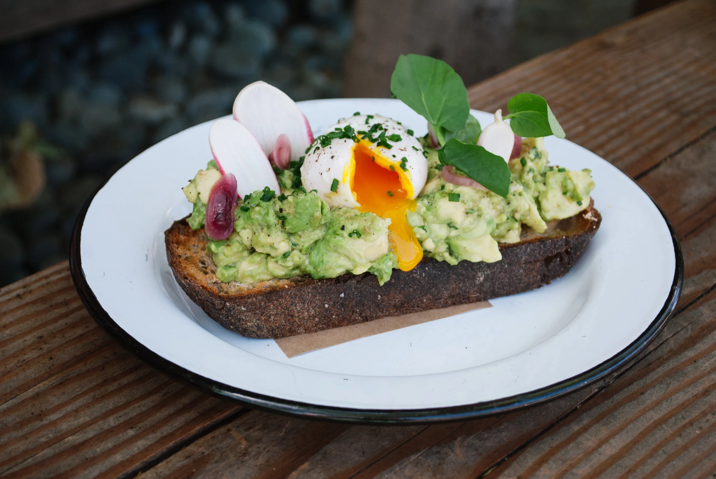 Avocado Toast at Blacktop Coffee, Arts District, Los Angeles