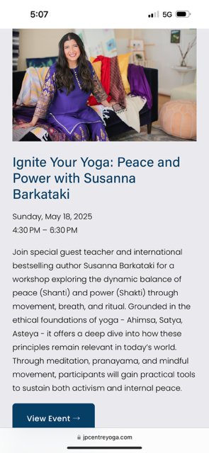 Join Candid Conversations at JP  Center Yoga