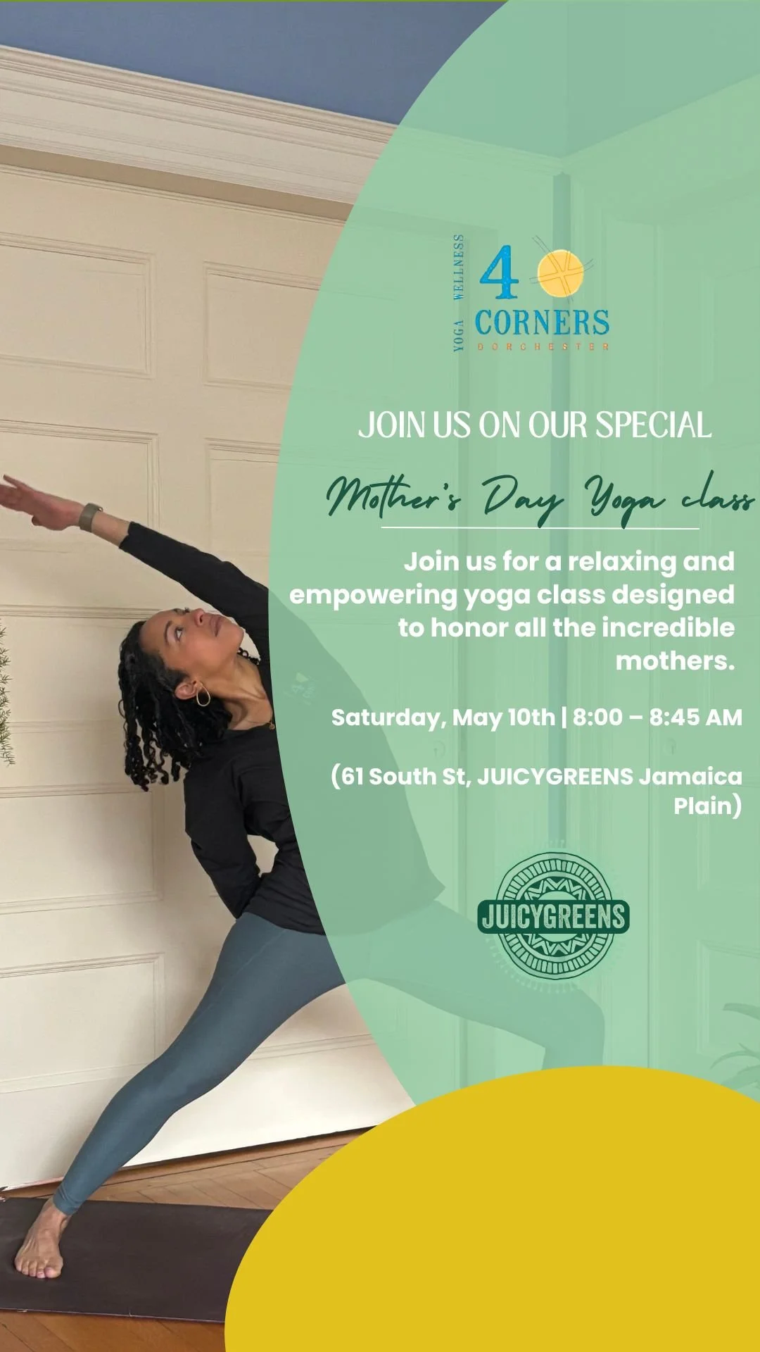 Mother's Day Yoga 4CYW at Juicy Greens JP