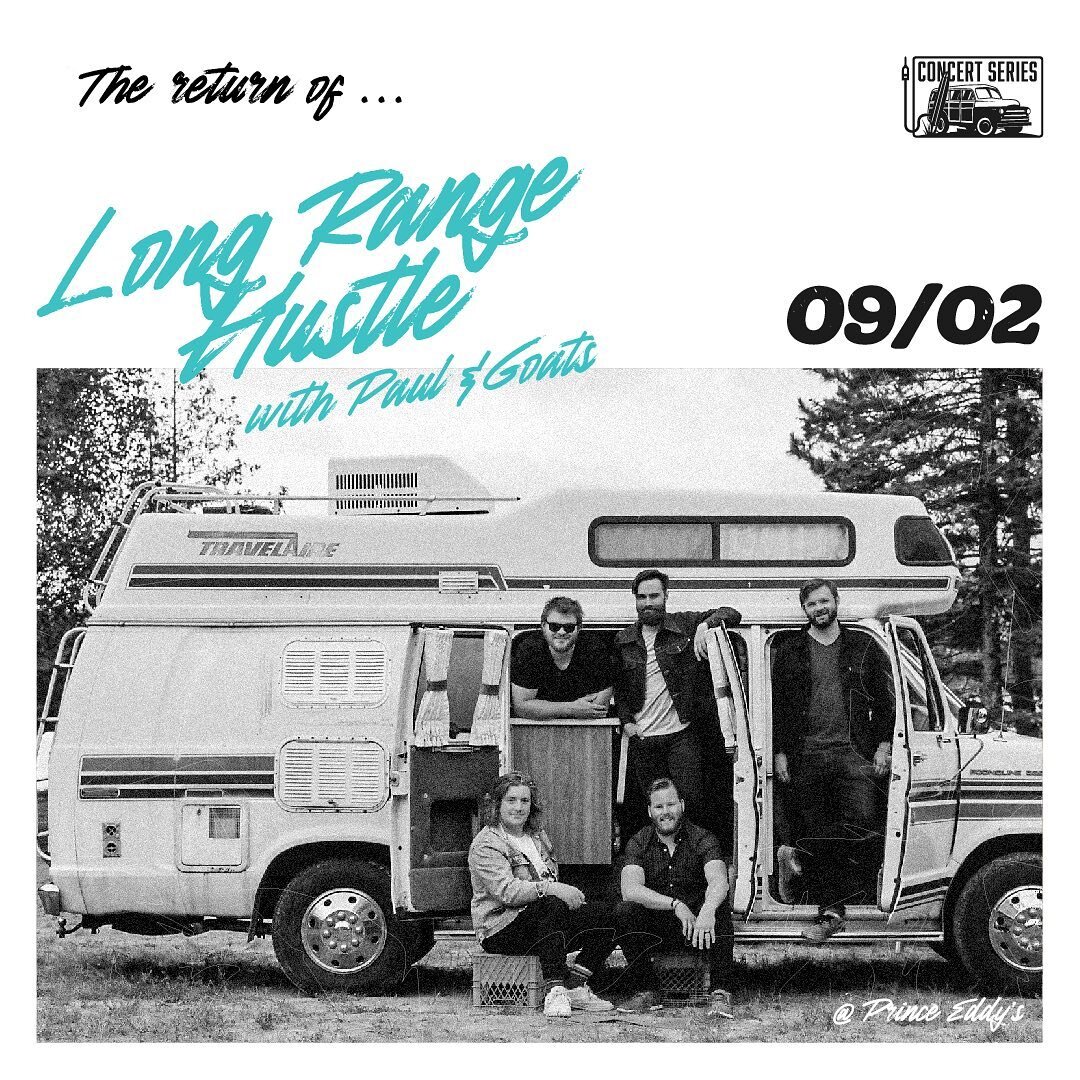🎤🤘⚡️Long Range Hustle ⚡️🤘🎤

We are incredibly stoked to be welcoming @longrangehustle and @paul.goats (of @kojak_music fame) to Eddy&rsquo;s on Friday September 2 for an evening of tunes, patio pitchers and buckets fun.

The five-piece indie rock