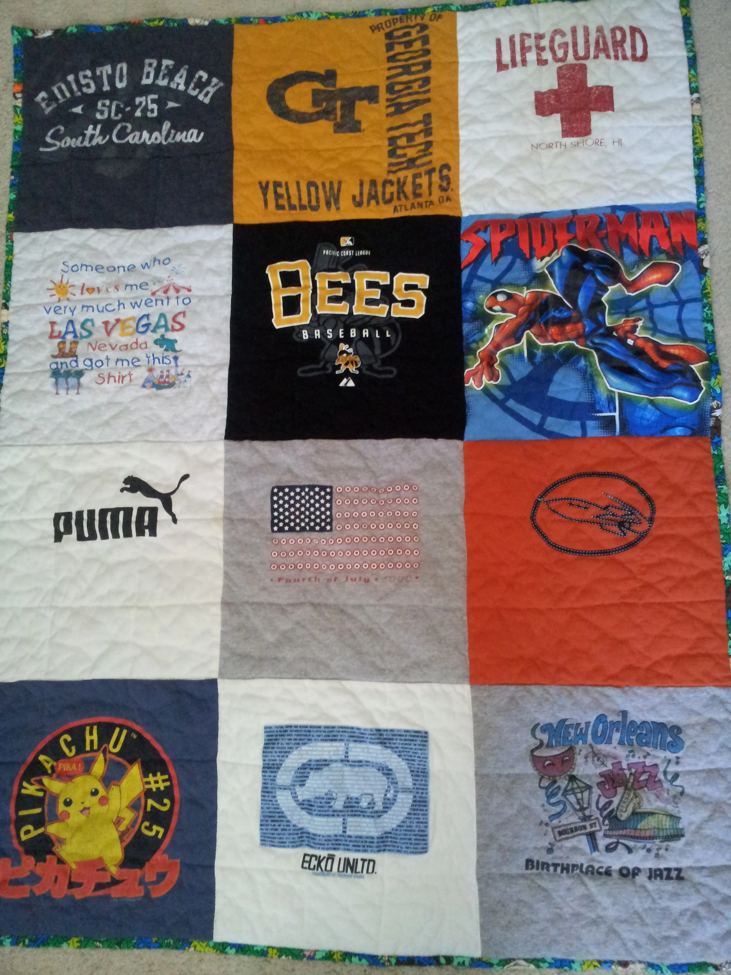 12 Tee Lap Quilt