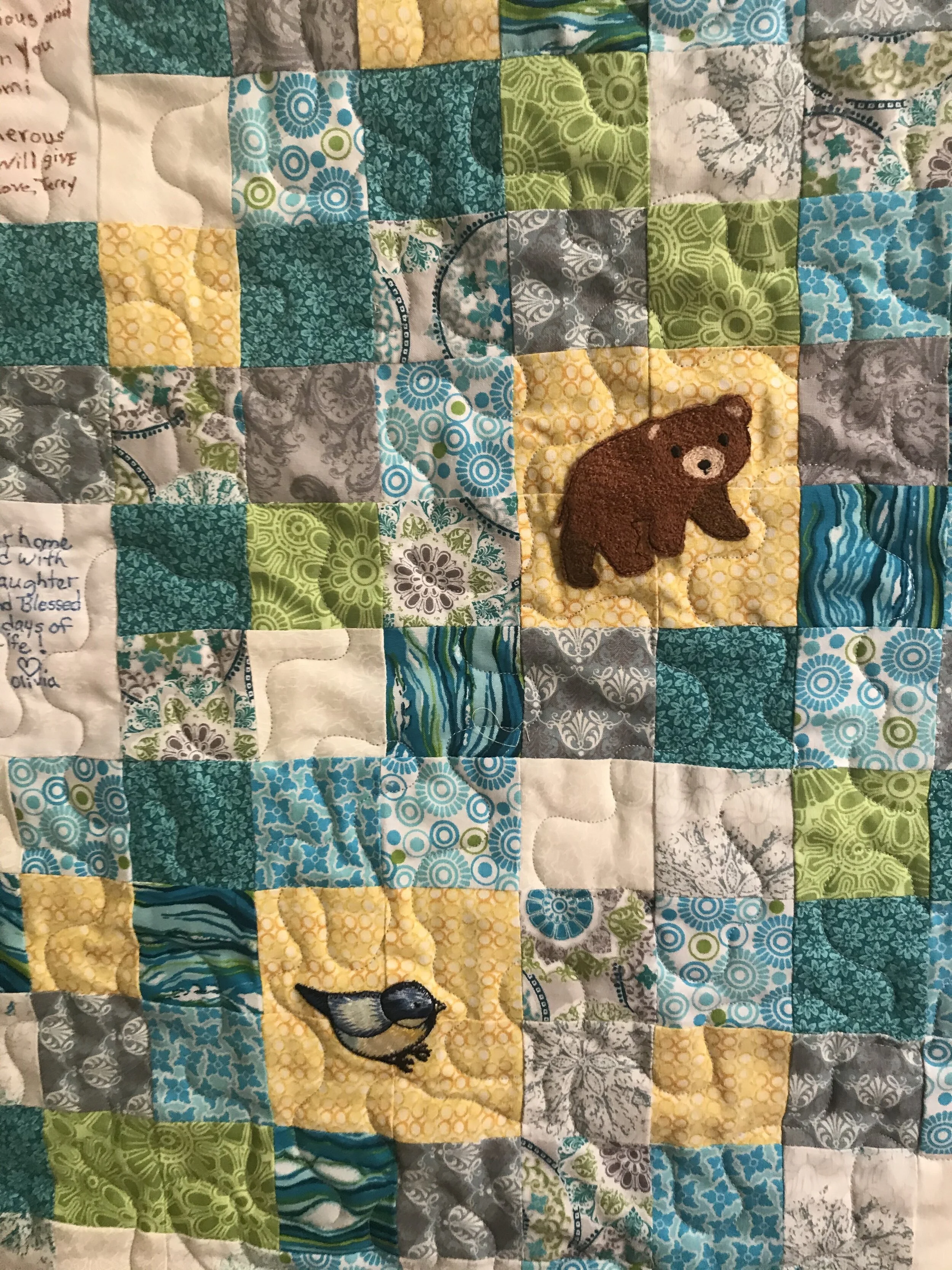 Becky's Memory Quilt — Detail