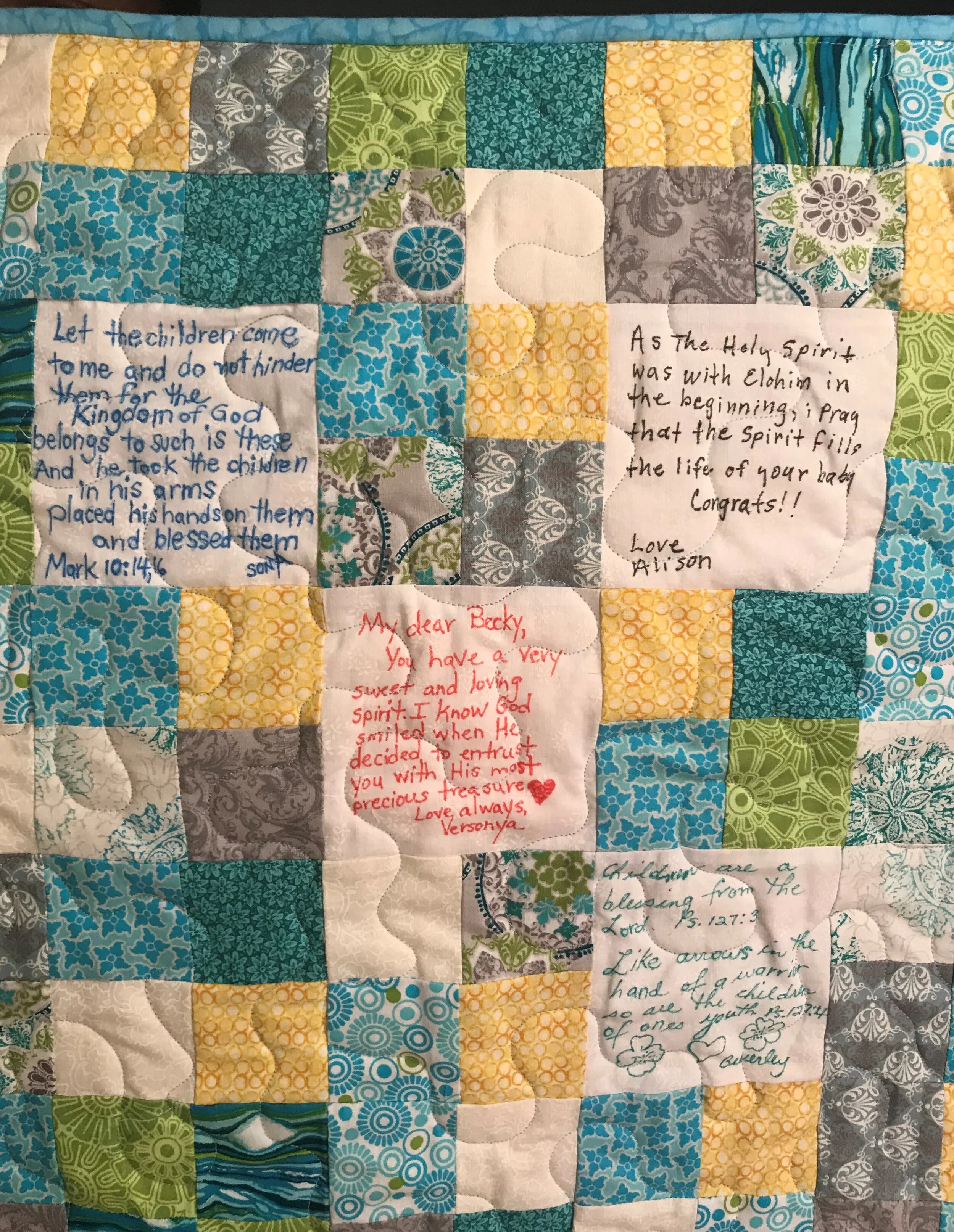 Becky's Memory Quilt — Full View