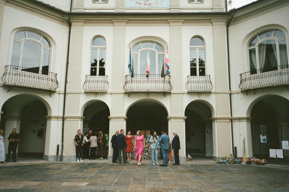 Civil wedding ceremony in San Maurizio Canavese, Italy