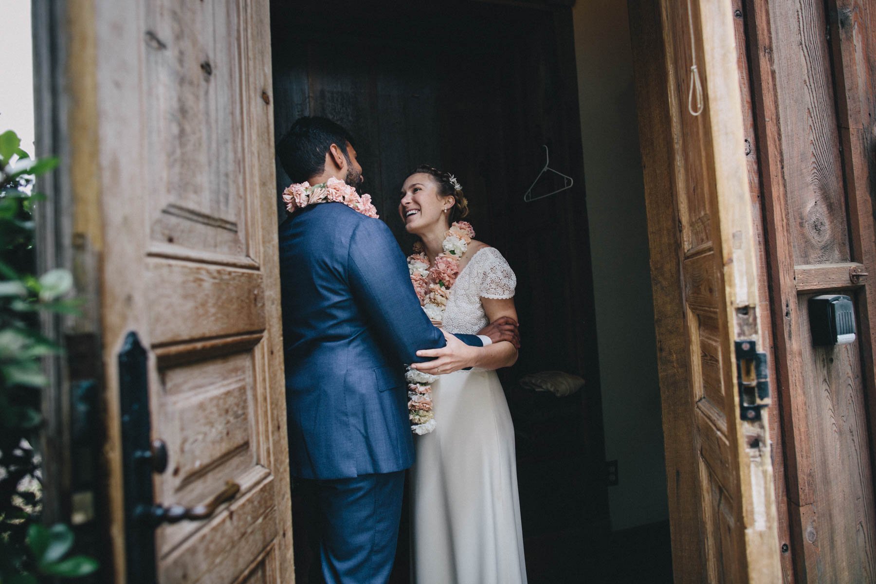 Couple just married at Spring Ranch Mendocino