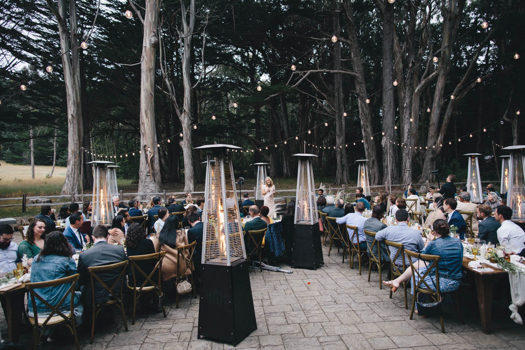 Wedding reception at Spring Ranch Mendocino