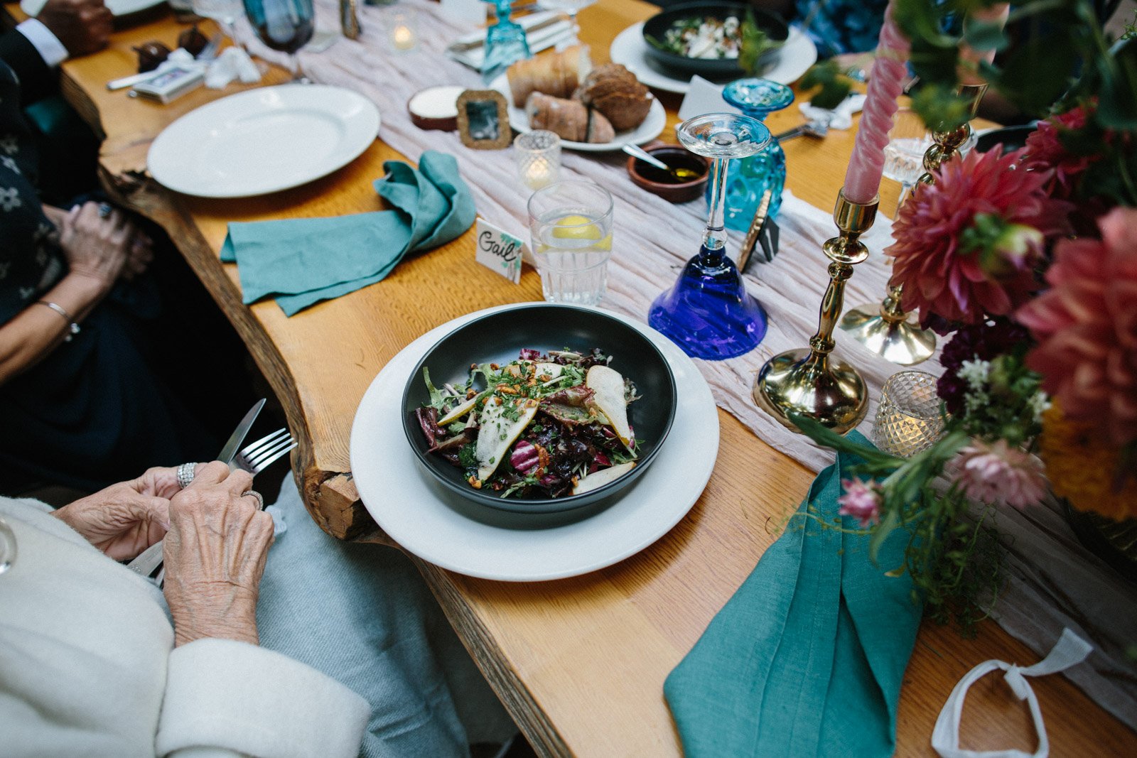 Wedding dinner at The Brambles