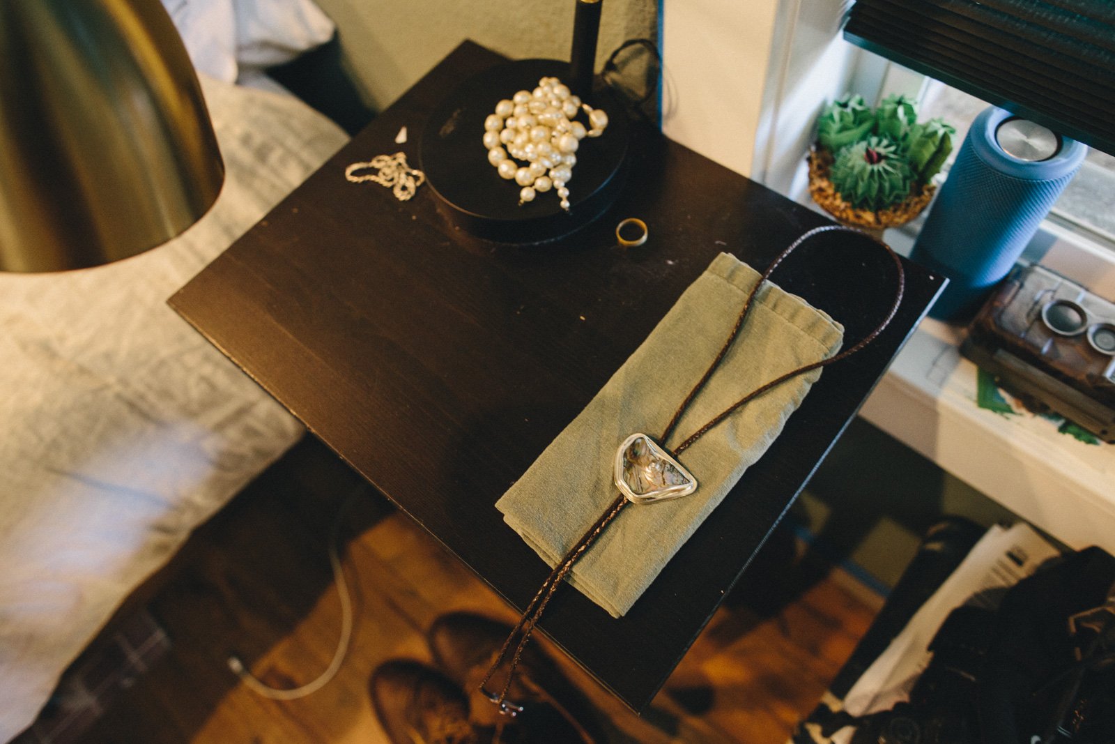 Wedding apparel detail