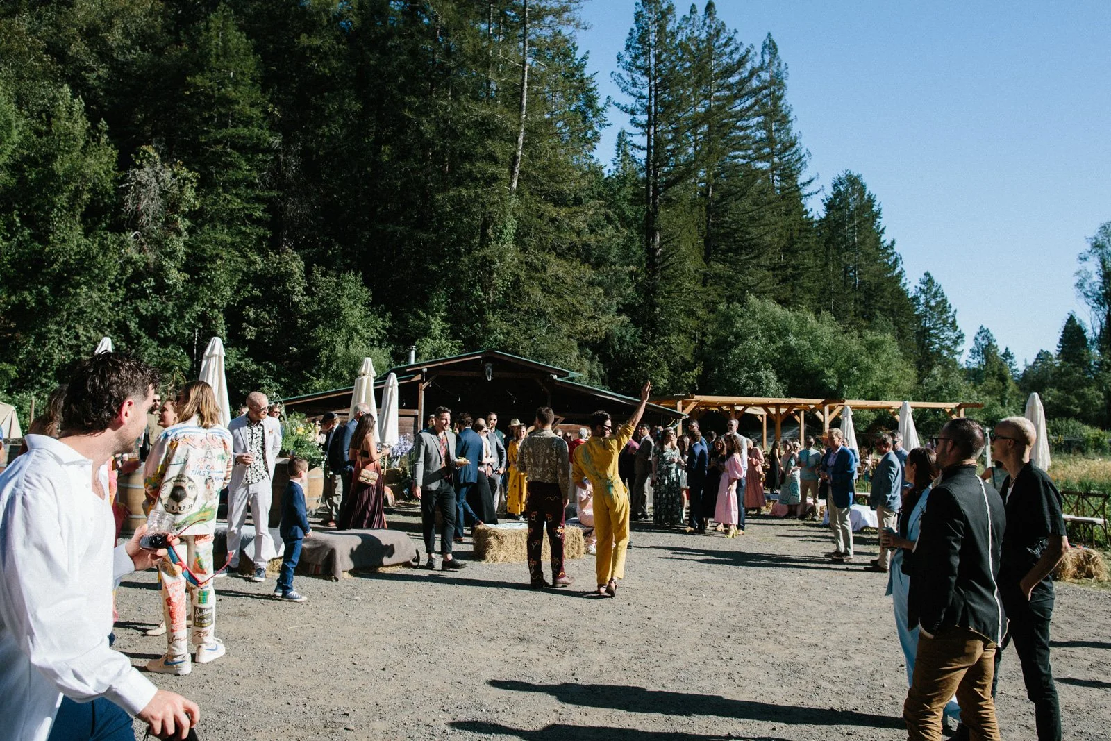 Queer wedding celebration at Solar Punk Farms