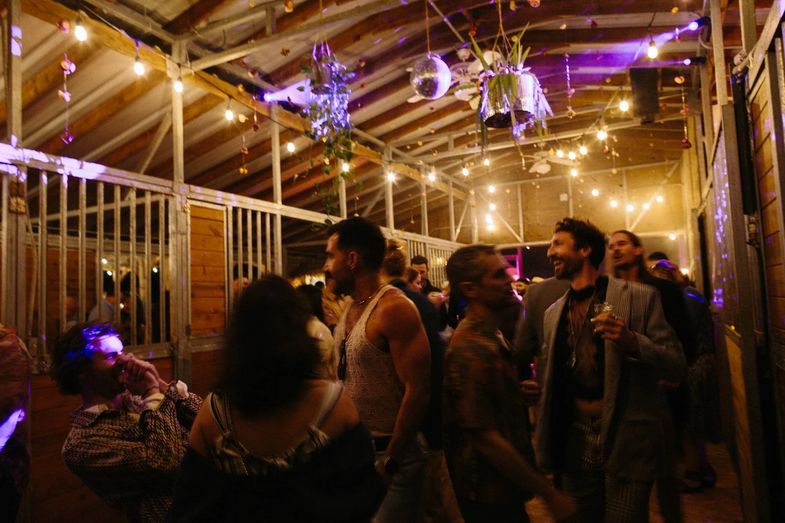 Wedding dance party vibe at Solar Punk Farms