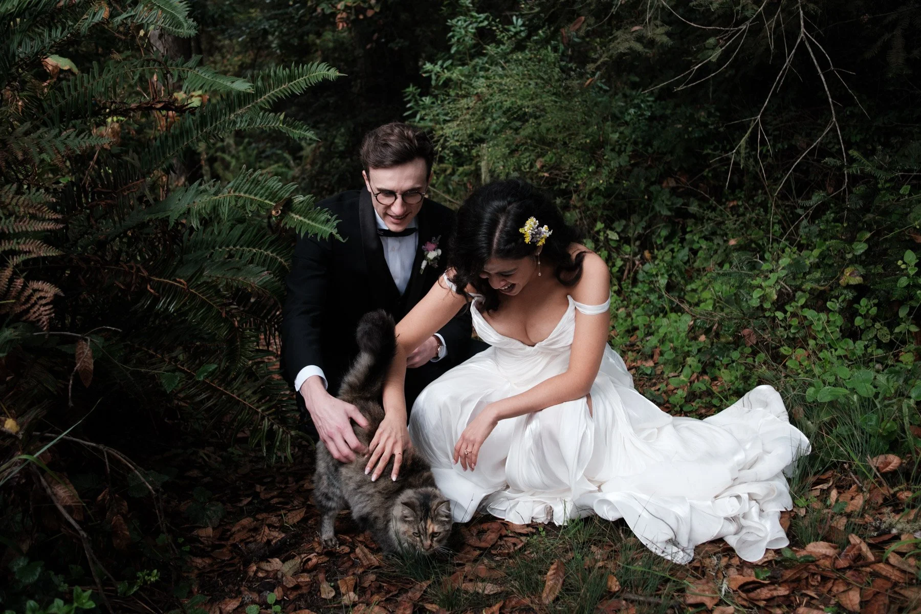 Wedding day portrait at Driftwood Lodge