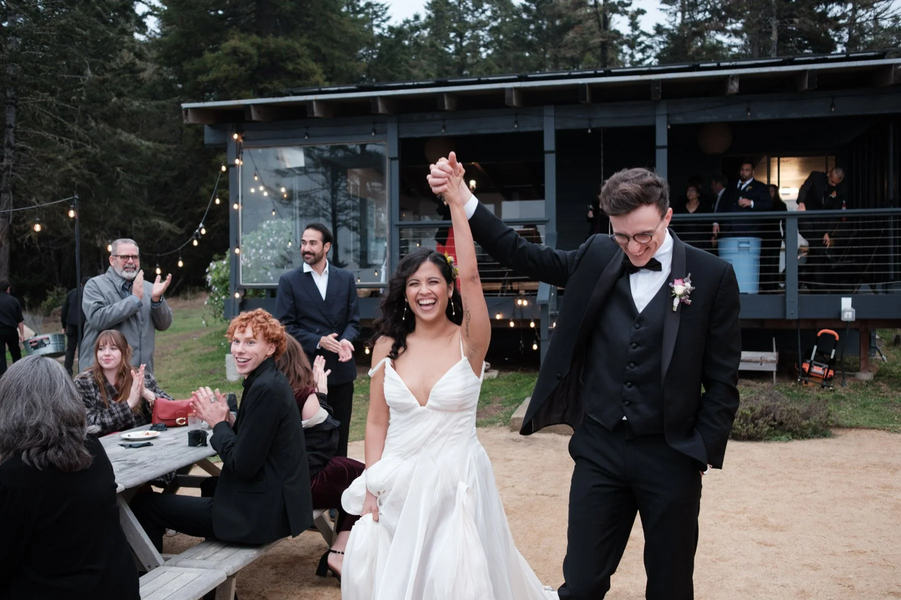 Celebrating at the Driftwood Lodge