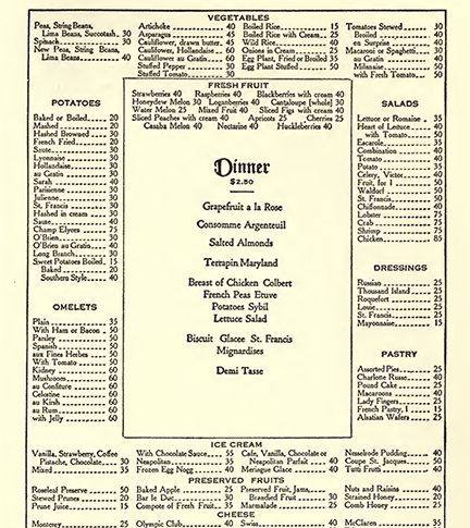 Copy of 1911 The Hotel St. Francis Cookbook Vintage Cook book The Beehive Shoppe