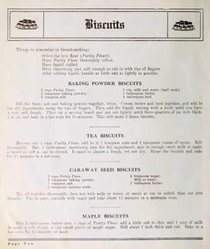 Copy of Vintage Cookbook 1917 Purity Cookbook