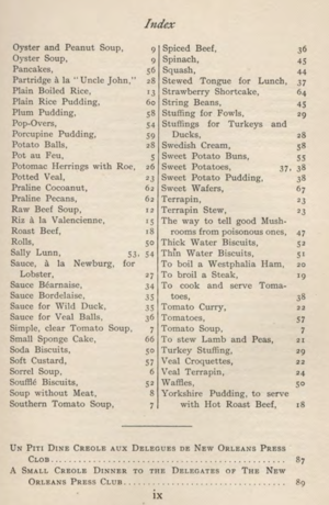 Copy of Vintage 1904 Cooking in the Creole Days Cookbook