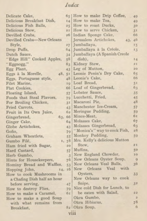 Copy of Vintage 1904 Cooking in the Creole Days Cookbook