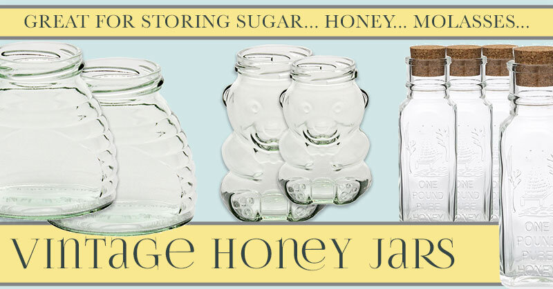 Glass Beehive Honey Jar with Server Q438 TOTOONE 