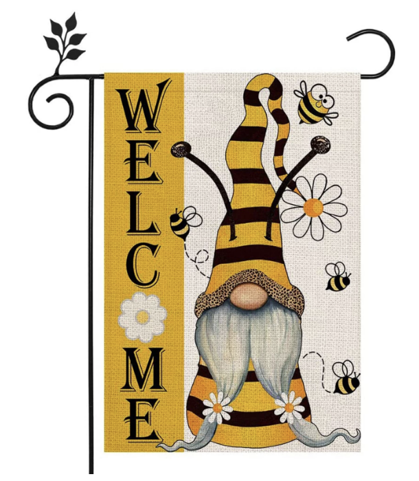 Gnome Bee Save the Bees Garden Flag Home Decor Fortnite Beehive Shoppe