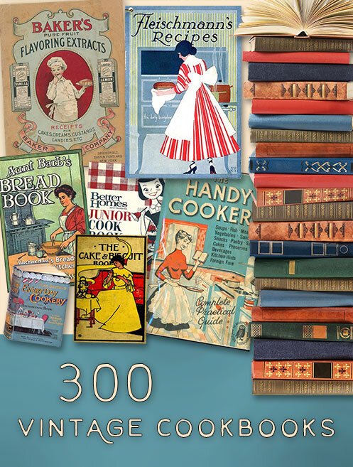 300 Vintage Cookbooks