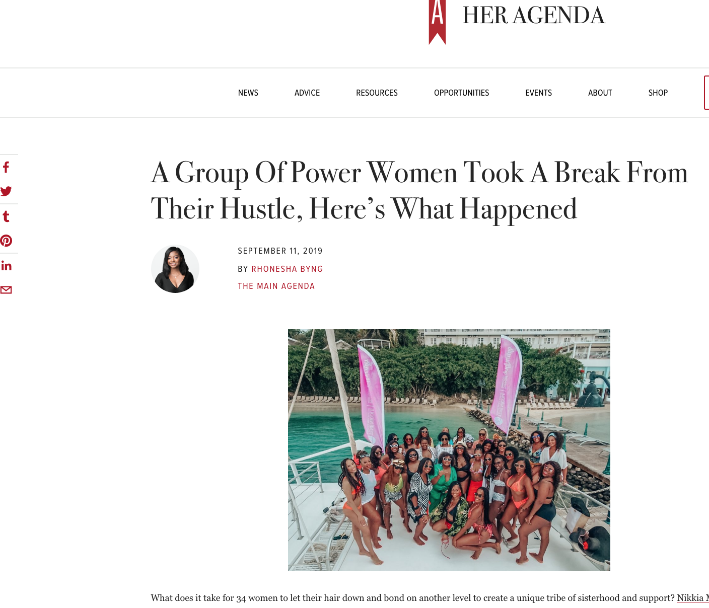 A Group Of Power Women Took A Break From Their Hustle, Here’s What Happened