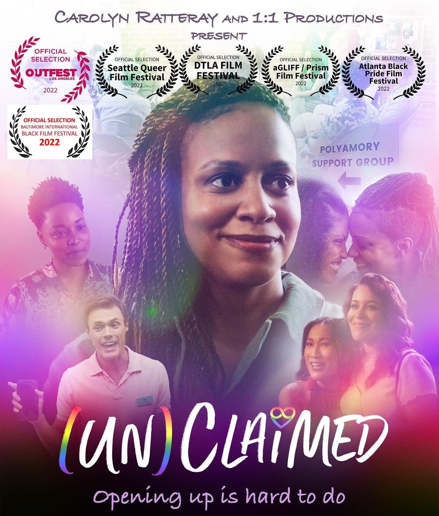 Look at us go! We haven&rsquo;t  had a chance to post about all the great festivals @unclaimed2022 (UN)CLAIMED has been named an Official Selection of! Congrats to everyone! @carolynratteray @karlamose @tinahuang381  @seattlequeerfilmfestival @outfes
