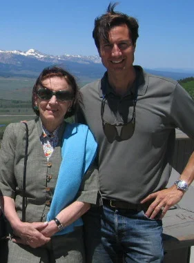 With Françoise Gilot in the Sawtooth Mountains