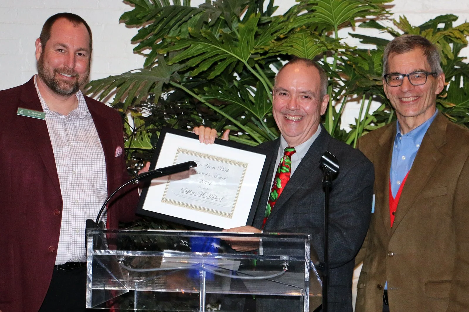 Tower Grove Park honors Kidwell with President's Award