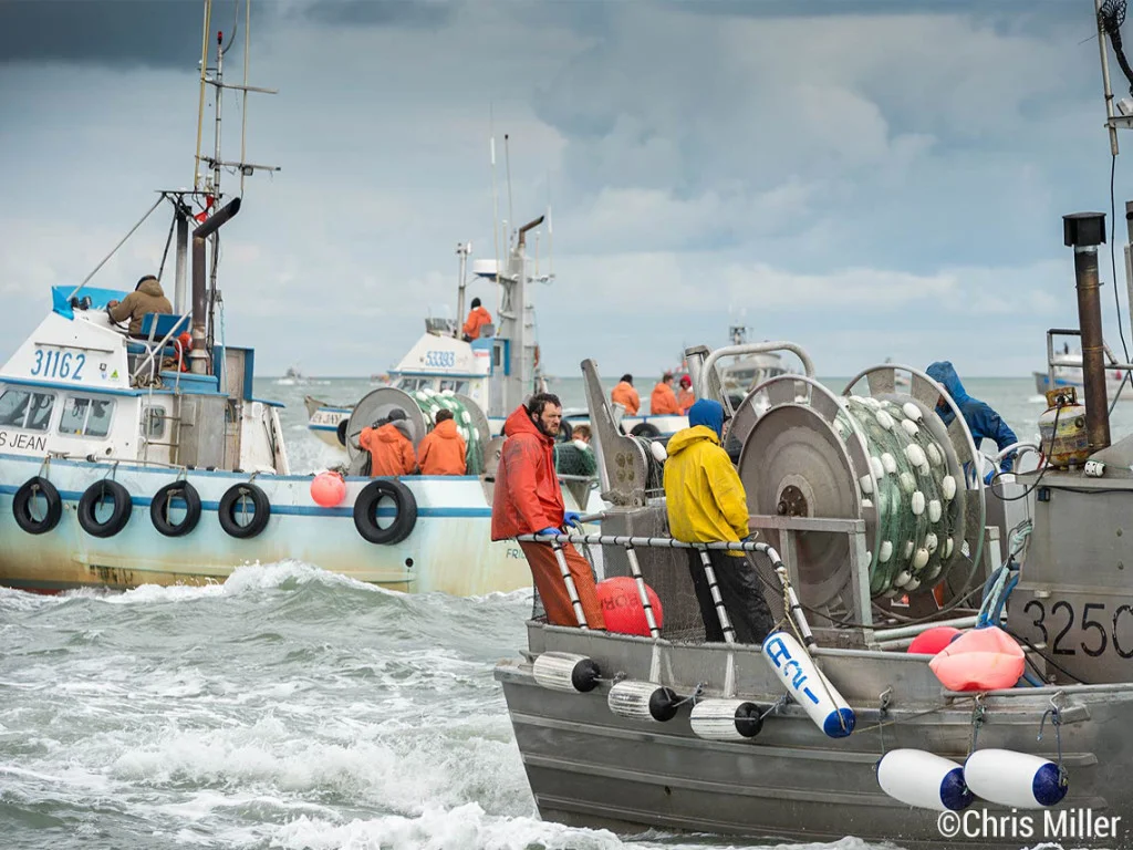 Sometimes it feels like we are fishing on top of each other… because we are. The crews of the of the F/V Deborah R., at right, and F/V Miss Jean wait to make a set on the Egegik South line, as the F/V Sea Jay makes a set in the background.