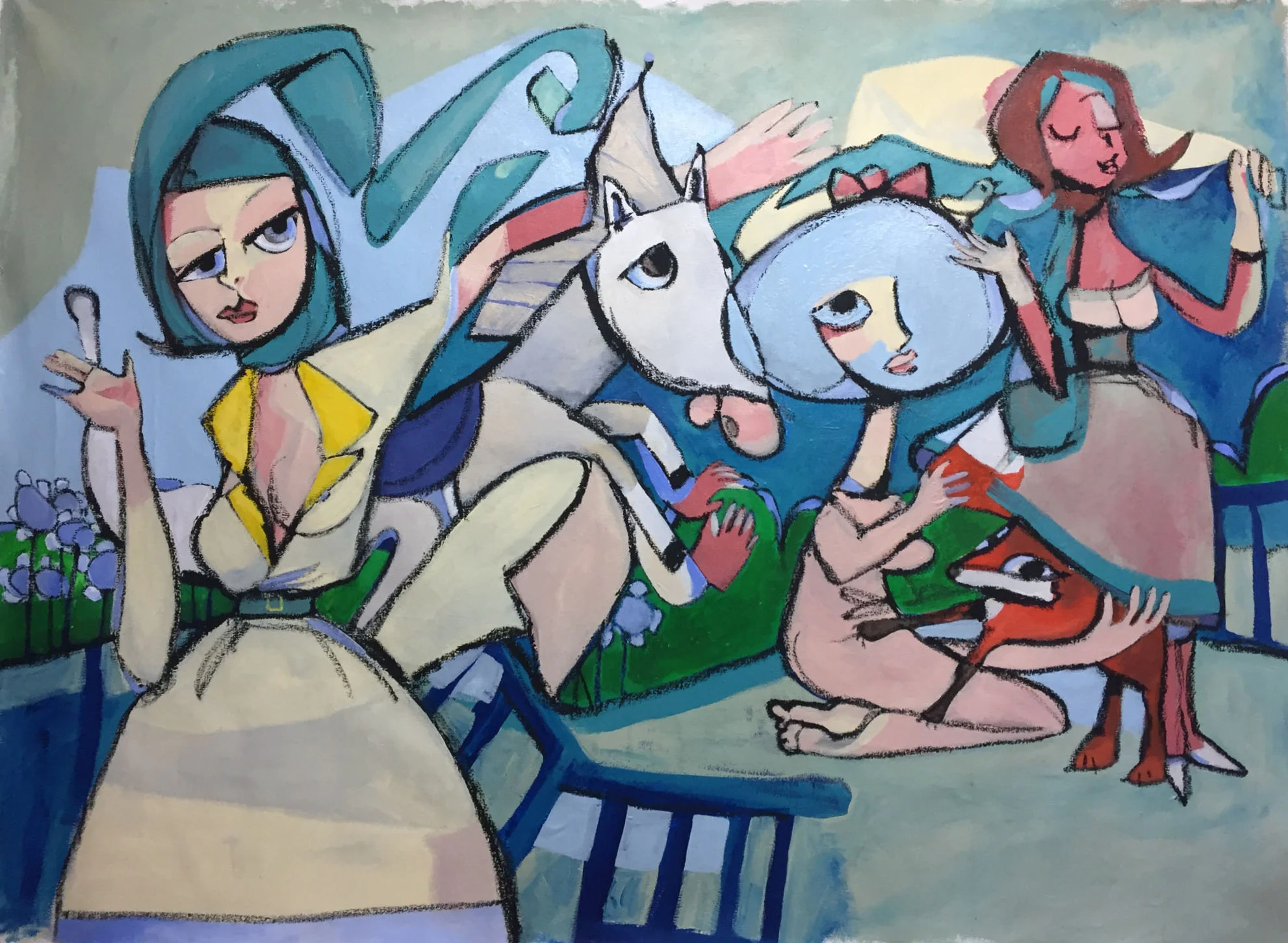 Girls in the Garden