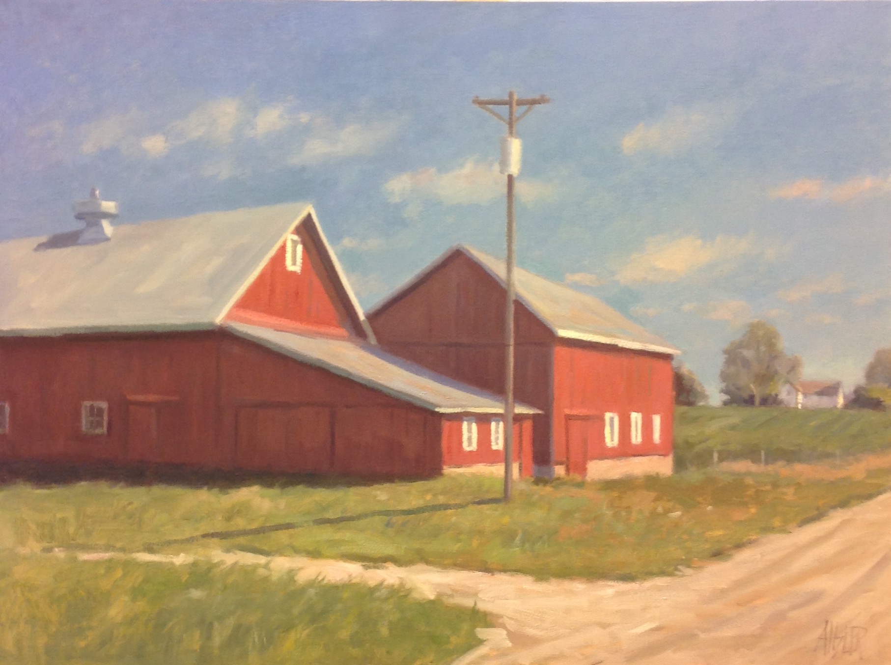 Two Red Barns