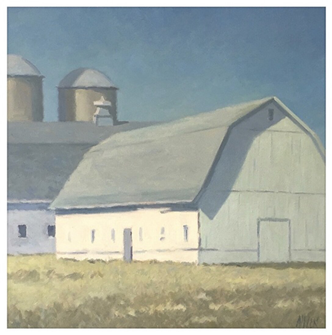 JD White  Barns 36x36.JPG