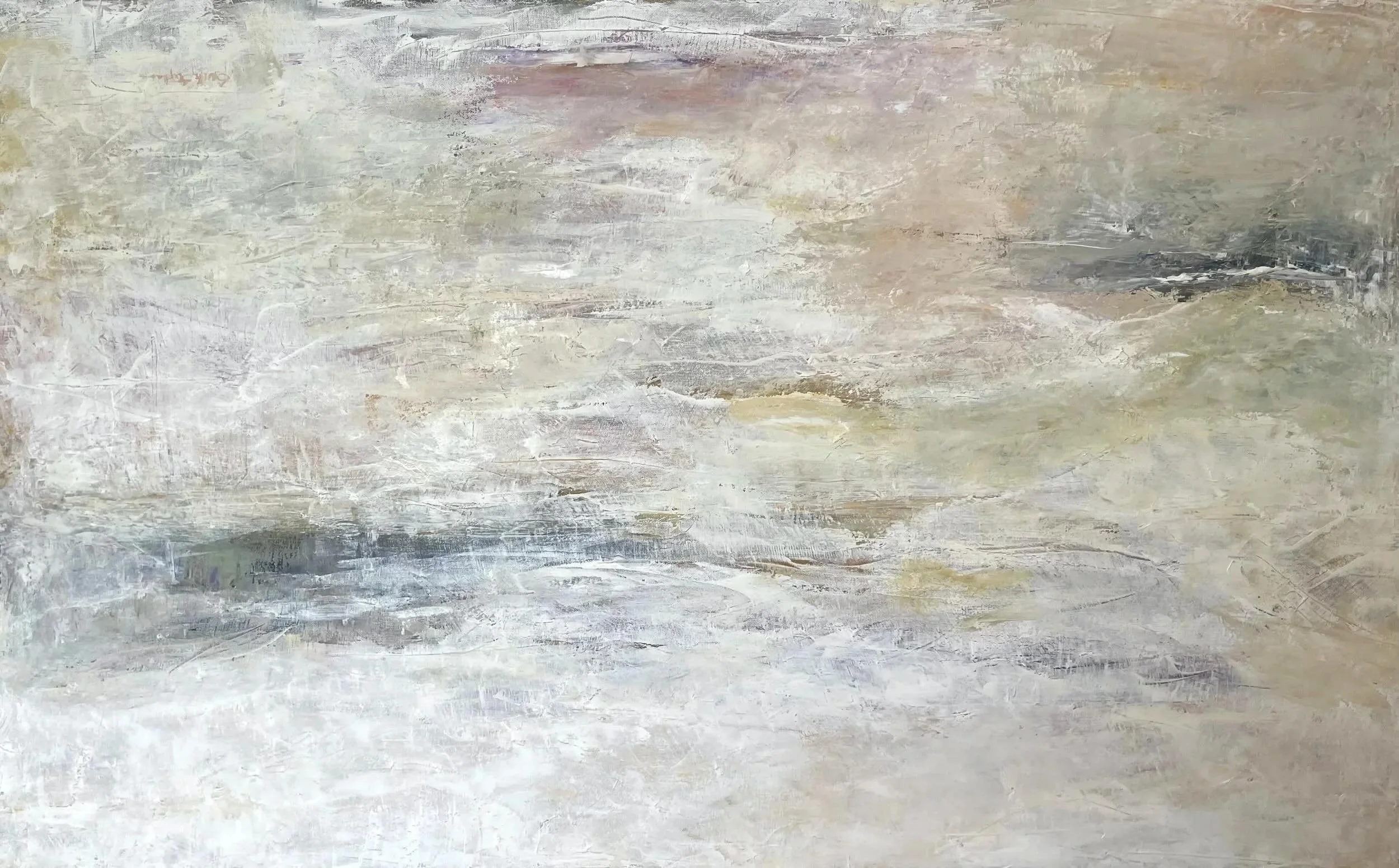 Just in to the gallery - @anne.stephan &lsquo;s At Sea! A 30 x 48 inch oil painting, it&rsquo;s filled with movement, texture, and subtle, beautiful colors.

It&rsquo;s a wonderful piece - stop in for a look! 

#NewWork #Texturedartwork #earthtones #