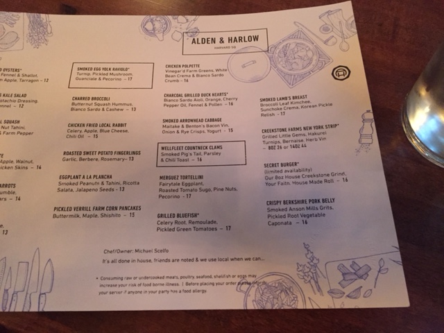 Dinner Menu
