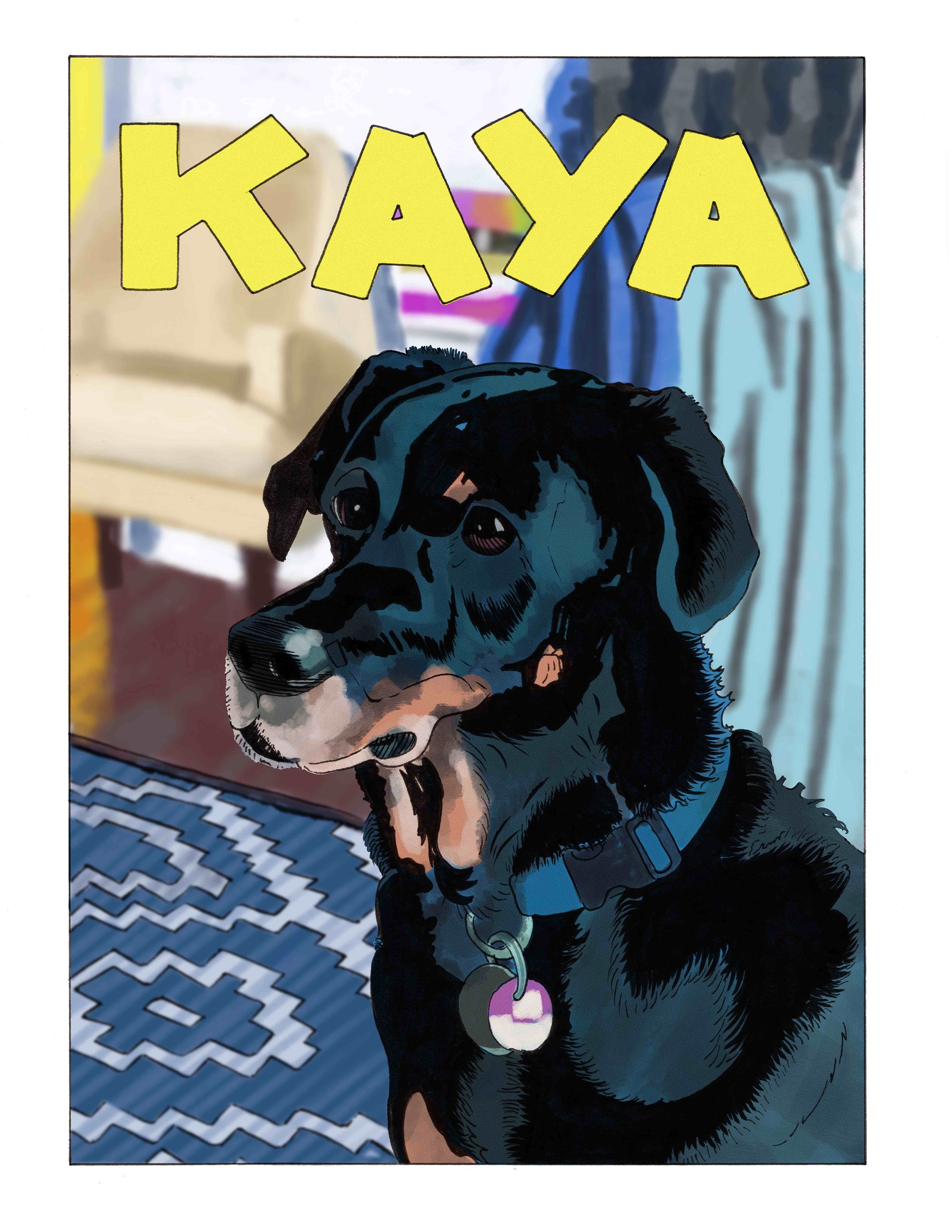 Portrait of Kaya (with color)