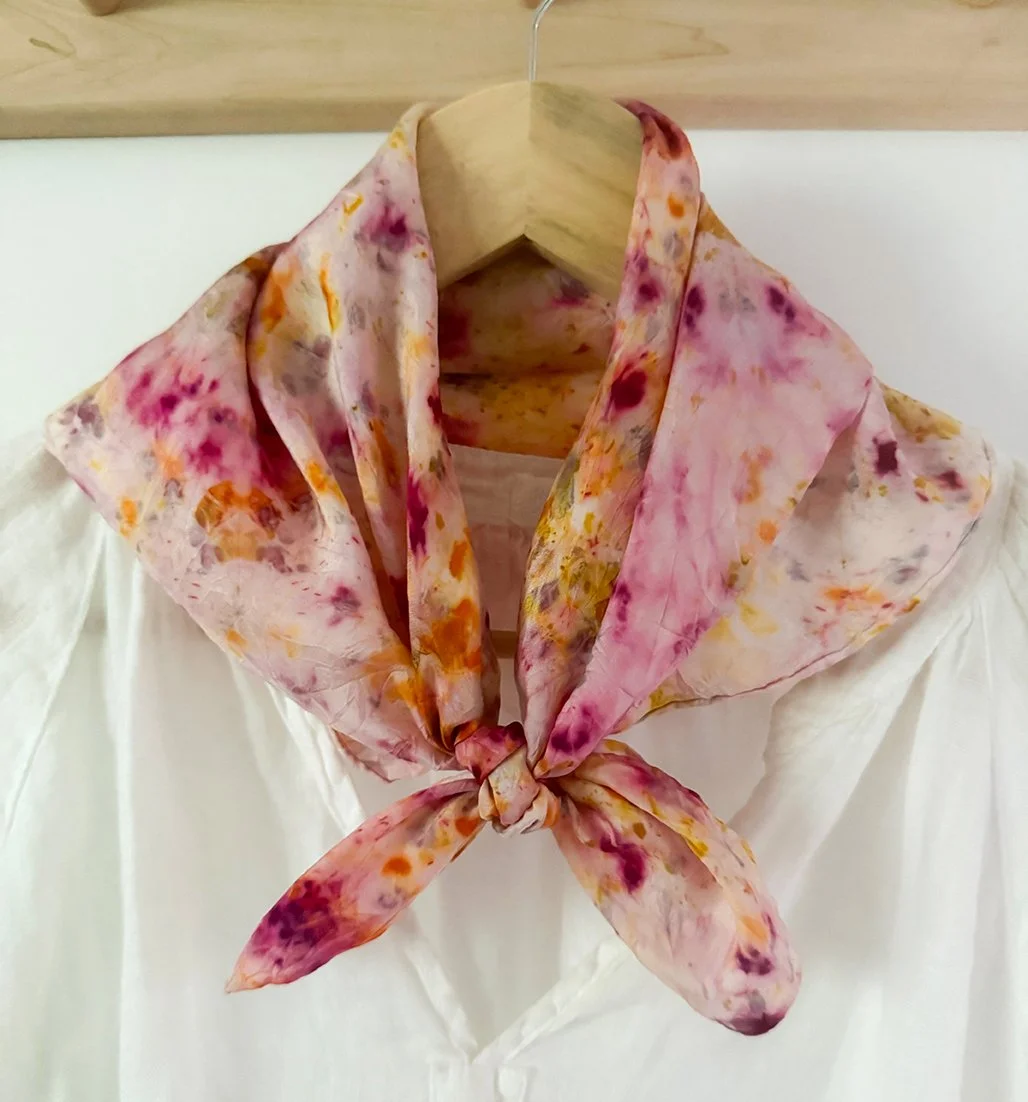 Botanical Bundle Dyeing On Silk at Greenwich Botanical Center