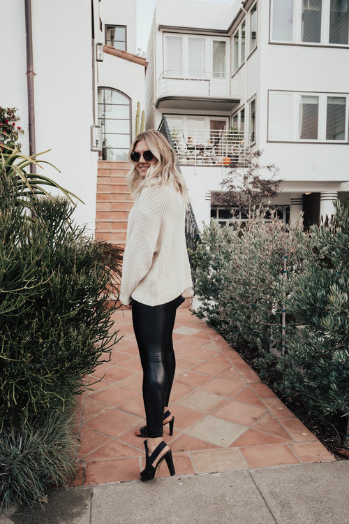 Game Changing Faux Leather Leggings — Via Thea