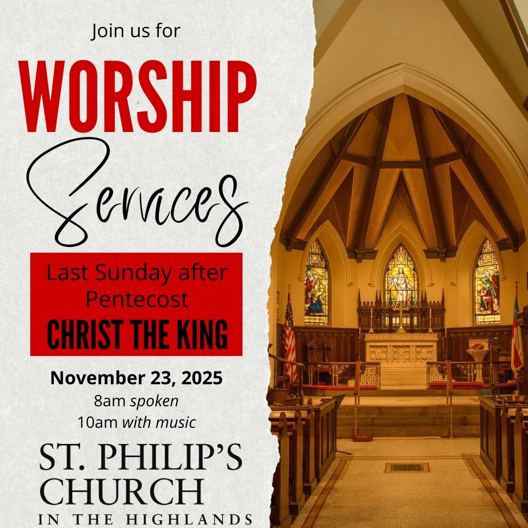 Come worship with us at St. Philip's this Sunday.